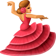 💃🏽 Emoji Mulher Dançando: Pele Morena na Facebook 14.0.