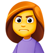 Emoji 🙍‍♀️ Donna Corrucciata su Facebook 14.0.