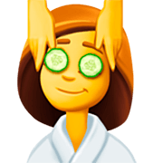 💆‍♀️ Emoji Frau, die eine Kopfmassage bekommt Facebook 14.0.