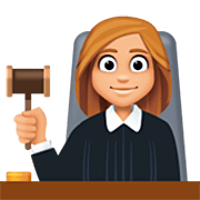 Emoji 👩🏼‍⚖️ Giudice Donna: Carnagione Abbastanza Chiara su Facebook 14.0.