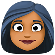 Emoji 👩🏾 Donna: Carnagione Abbastanza Scura su Facebook 14.0.