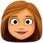 👩🏽 Emoji Mujer: Tono De Piel Medio en Facebook 14.0.