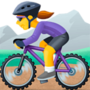 Emoji 🚵‍♀️ Ciclista Donna Di Mountain Bike su Facebook 14.0.