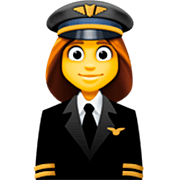 Emoji 👩‍✈️ Pilota Donna su Facebook 14.0.