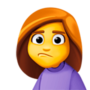 Emoji 🙎‍♀️ Donna Imbronciata su Facebook 14.0.