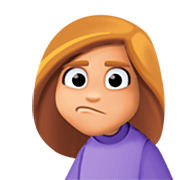 🙎🏼‍♀️ Emoji Mujer Haciendo Pucheros: Tono De Piel Claro Medio en Facebook 14.0.