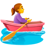 Emoji 🚣‍♀️ Donna In Barca A Remi su Facebook 14.0.