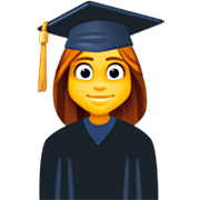 Emoji 👩‍🎓 Studentessa su Facebook 14.0.