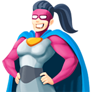 Emoji 🦸🏻‍♀️ Supereroina: Carnagione Chiara su Facebook 14.0.