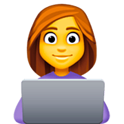 Emoji 👩‍💻 Tecnologa su Facebook 14.0.