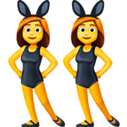 👯‍♀️ Emoji Mujeres Con Orejas De Conejo en Facebook 14.0.