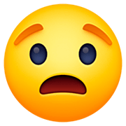 😟 Emoji besorgtes Gesicht Facebook 14.0.