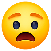 Emoji 😧 Faccina Angosciata su Facebook 15.0.