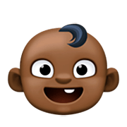 👶🏿 Emoji Bebê: Pele Escura na Facebook 15.0.