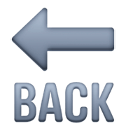 Emoji 🔙 Freccia BACK su Facebook 15.0.