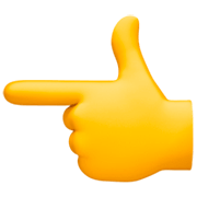 👈 Emoji Dorso De Mano Con índice A La Izquierda en Facebook 15.0.