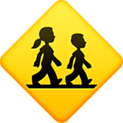 🚸 Emoji Kinder überqueren die Straße Facebook 15.0.