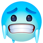 🥶 Emoji Cara Con Frío en Facebook 15.0.