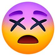 😵 Emoji benommenes Gesicht Facebook 15.0.