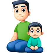 👨🏻‍👦🏻 Emoji Familia - Hombre, Niño: Tono De Piel Claro en Facebook 15.0.