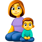 👩‍👦 Emoji Familie: Frau, Junge Facebook 15.0.