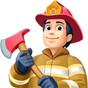 Emoji 🧑🏻‍🚒 Pompiere: Carnagione Chiara su Facebook 15.0.