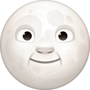 Emoji 🌝 Faccina Luna Piena su Facebook 15.0.
