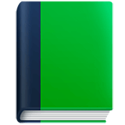 📗 Emoji grünes Buch Facebook 15.0.