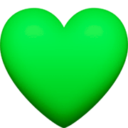 Émoji 💚 Cœur Vert sur Facebook 15.0.