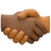 🫱🏿‍🫲🏾 Emoji Handschlag: dunkle Hautfarbe, mitteldunkle Hautfarbe Facebook 15.0.
