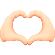 🫶🏼 Mãos De Coração: Pele Morena Clara Emoji