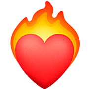 Émoji ❤️‍🔥 Cœur en feu sur Facebook 15.0.