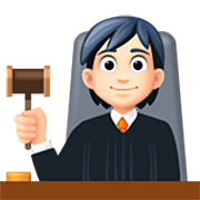 Emoji 🧑🏻‍⚖️ Giudice: Carnagione Chiara su Facebook 15.0.