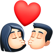 💏🏻 Emoji Beijo, Pele Clara na Facebook 15.0.
