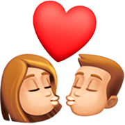 💏🏼 Emoji sich küssendes Paar, mittelhelle Hautfarbe Facebook 15.0.