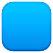 🟦 Emoji Cuadrado Azul en Facebook 15.0.