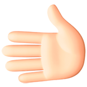 🫲🏻 Emoji Mão Esquerda: Pele Clara na Facebook 15.0.