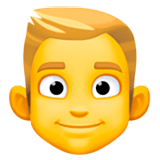 Emoji 👱‍♂️ Uomo Biondo su Facebook 15.0.