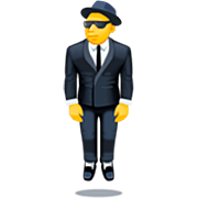Emoji 🕴️‍♂️ Uomo in giacca e cravatta levitante su Facebook 15.0.