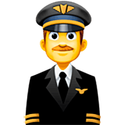 👨‍✈️ Emoji Piloto De Avião Homem na Facebook 15.0.