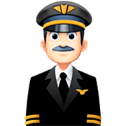 Emoji 👨🏻‍✈️ Pilota Uomo: Carnagione Chiara su Facebook 15.0.