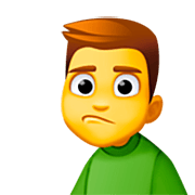 Emoji 🙎‍♂️ Uomo Imbronciato su Facebook 15.0.