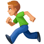🏃🏼‍♂️ Emoji Hombre Corriendo: Tono De Piel Claro Medio en Facebook 15.0.