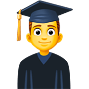 Emoji 👨‍🎓 Studente su Facebook 15.0.