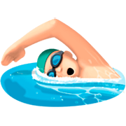 Hombre Nadando: Tono De Piel Claro Facebook 15.0.
