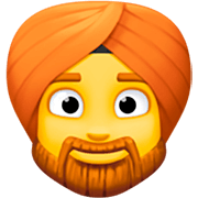 Emoji 👳‍♂️ Uomo Con Turbante su Facebook 15.0.