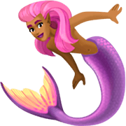 🧜🏾‍♀️ Emoji Sirena: Tono De Piel Oscuro Medio en Facebook 15.0.