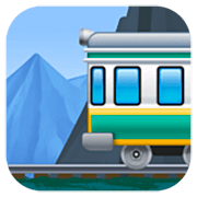 Émoji 🚞 Train De Montagne sur Facebook 15.0.