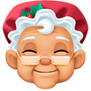 🤶🏼 Emoji Mamá Noel: Tono De Piel Claro Medio en Facebook 15.0.
