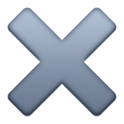 Emoji ✖️ Segno Moltiplicazione su Facebook 15.0.